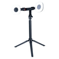 ستاند للجوال قابل للتعديل بالارتفاع مع اضاءة + ريم...