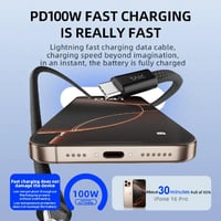 كيبل تايب سي الى تايب سي يدعم 100w ونقل بيانات بطو...