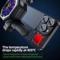 مروحة تبريد مائي للجوال وبمساحة تبريد اضافية للمعا...