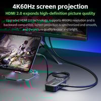 وصلة تايب سي 6in1 + مدمج بها مروحة للتهوية | PLEXT...