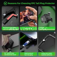 توصيلة تايب سي مخصص للجوال كوع مائل للخلف | PIVA