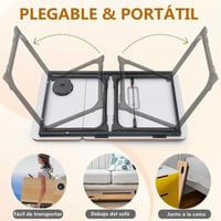 طاولة لابتوب دراسية متعددة المستويات وبفتحة كوب