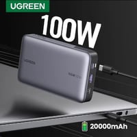باوربنك بقوة 20000mAh بمنفذين تايب سي ومنفذ UGREEN...