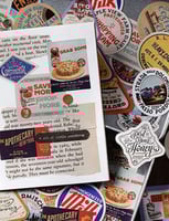 ملصقات عبارات وصور طعام | خمس حبات