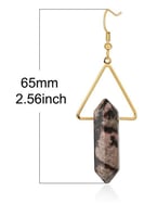 اقراط حجر روز كوارتز ( Rose Quartz )