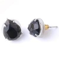 اقراط حجر عقيق الاسود ( Black Agate )