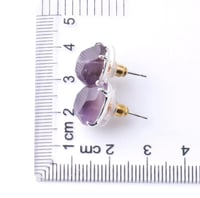 اقراط حجر روز كوارتز ( Rose Quartz ١)