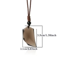 قلادة جناح من حجر اوبسايتين (Obsidian )