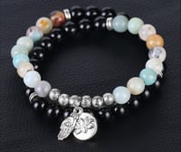 اسورة حجر الأمازونيت + حجر اوبسايدن