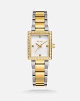 ساعة الفي نسائيه من الستيل بلون فضي وذهبي
