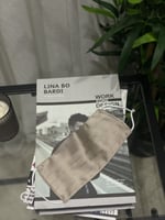 كمام حرير عسلي مدرج بمثبت انف