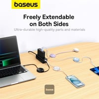 كابل بيانات Baseus 100W Free2 Draw Mini قابل للسحب...