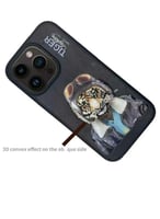 غلاف ايفون جلد من سلسلة Polo Fergus Tiger مع حروف...