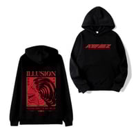 هودي ايتيز Ateez Illusion طباعة امام وخلف