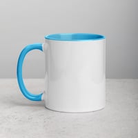 كوب Mug طباعة حسب الطلب ملون من الداخل وعلى اليد