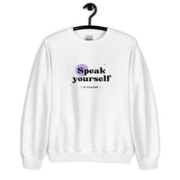 سويت شيرت بعبارة Speak yourself بالانجليزي والكوري