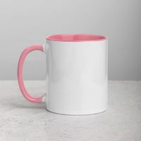 كوب Mug طباعة حسب الطلب ملون من الداخل وعلى اليد