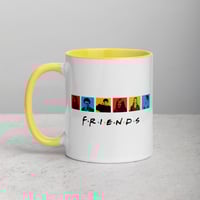 كوب Mug بطباعة فريندز Friends ملون من الداخل وعلى...