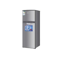 ثلاجة بابين الكترو جنرال 5 قدم - فضي