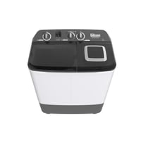 غسالة جبسون حوضين 7 كيلو غطاء أسود