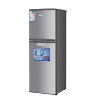 ثلاجة بابين الكترو جنرال 6.4 قدم - فضي