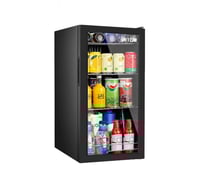 ثلاجة ارو عرض قزاز 90 لتر اسود