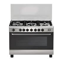 فرن غاز سوبر جنرال 90*60 سم – 5 شعلات ستيل