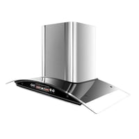 شفاط مطبخ 90سم زجاج بلوحة زجاجية