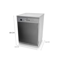 يوجين غسالة صحون متعددة البرامج – 14 مكان – فضي