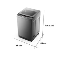 غسالة فتحة علوية تكنو بيست سعة 11 كجم فضي موديل