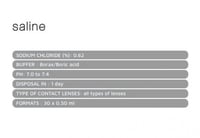 محلول العدسات الصلبة سالاين أمبولات Saline