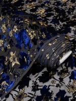 مخمل شيفون بلمعه ذهبيه .