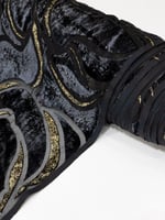 مخمل شيفون بلمعه ذهبيه