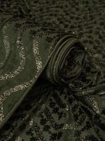 مخمل شيفون على سترتش بلمعه ذهبيه