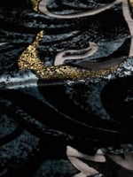 مخمل شيفون بلمعه ذهبيه .