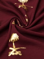 قماش كريب بطبعات يوم التأسيس