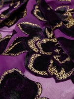 مخمل شيفون بلمعه ذهبيه