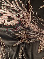 تل مطرز مشغو شك بالخرز والترتر