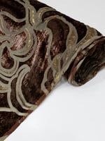 مخمل شيفون بلمعه ذهبيه