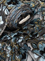 مخمل شيفون بلمعه ذهبيه