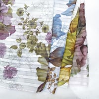 شيفون حرير مقلم