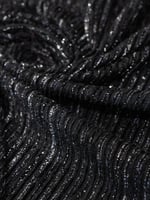 مخمل مكسر على سترتش بلمعه فضيه