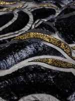 مخمل شيفون بلمعه ذهبيه