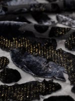 مخمل شيفون بلمعه ذهبيه