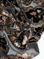 مخمل شيفون بلمعه ذهبيه