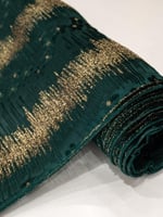 مخمل شيفون على سترتش بلمعه ذهبيه