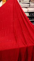 قطعه حرير مشغول بالكرستال ( لون احمر )