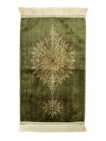 طقم ثلاث شراشف صلاة مفصله ( زيتي ) مع سجاد