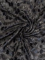 مخمل شيفون على سترتش بلمعه ذهبيه