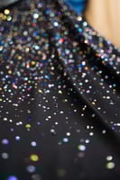 قطعة سترتش مشغول بالكرستال ( لون فوشي )